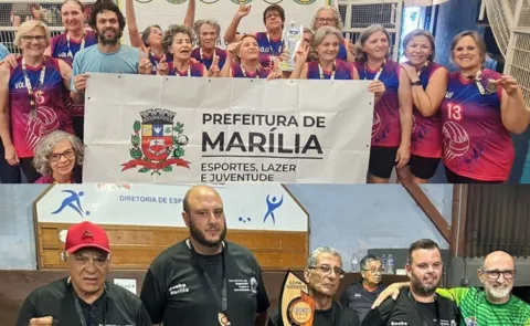 Marília se destaca em competições de voleibol adaptado e bocha, conquistando Ouro, Pratas e terceiro lugar geral