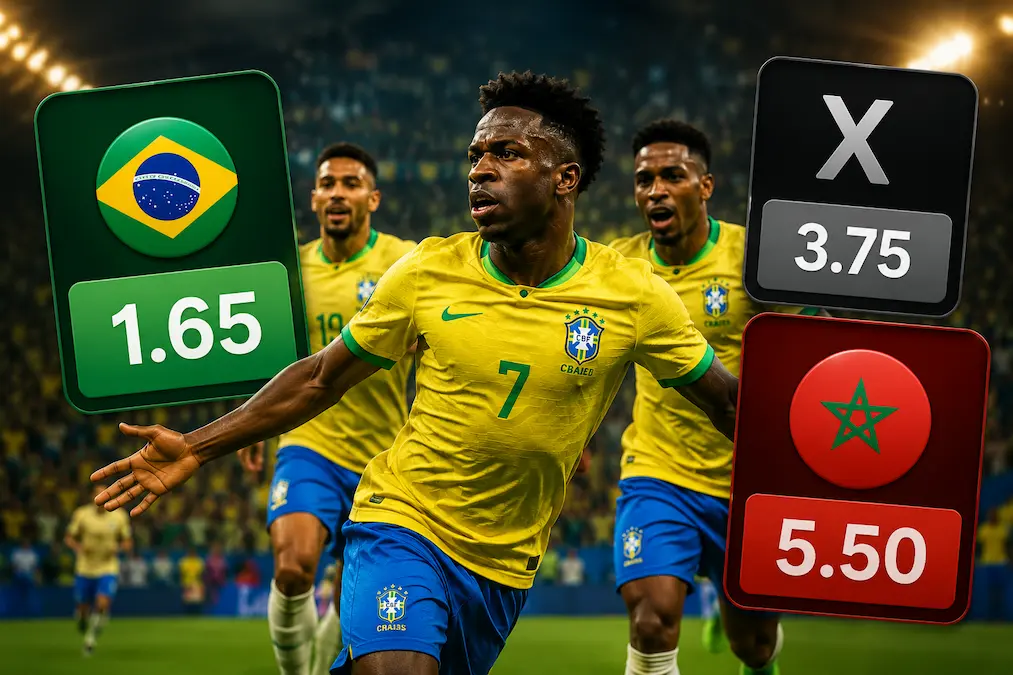 Brasil x Marrocos pela Copa do Mundo 2026 - ODD aposta