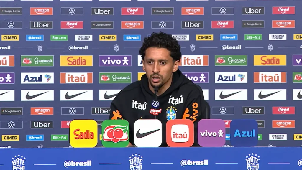 Marquinhos coletiva da Seleção