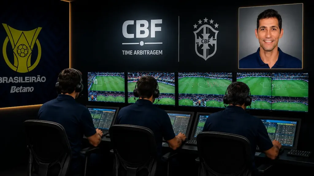Mariliense Marcio Henrique de Gois viaja 2.600 km para atuar no VAR de Cuiabá x Atlético-GO pela Série B.