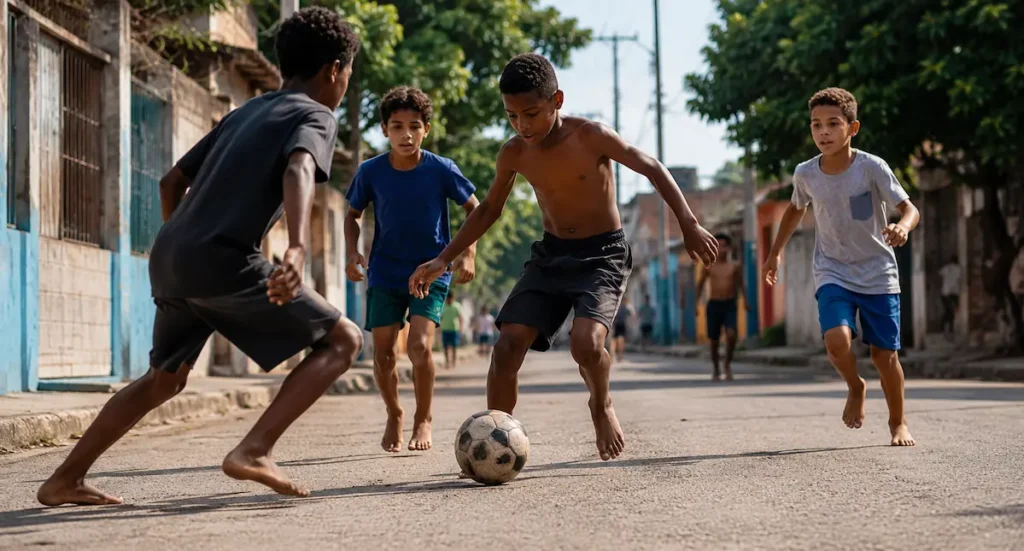 Marília promove Campeonato de Futebol de Rua Raiz para crianças de 8 a 13 anos no dia 11 de julho, com inscrições gratuitas.