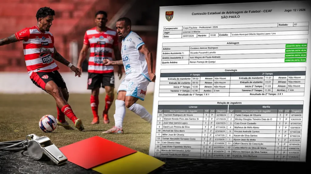 Súmula Linense x Marília: detalhes da partida