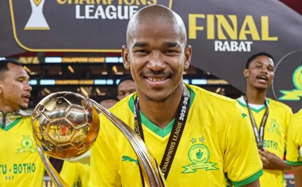 Jayden Adams durante partida da África do Sul na Copa do Mundo de 2026.