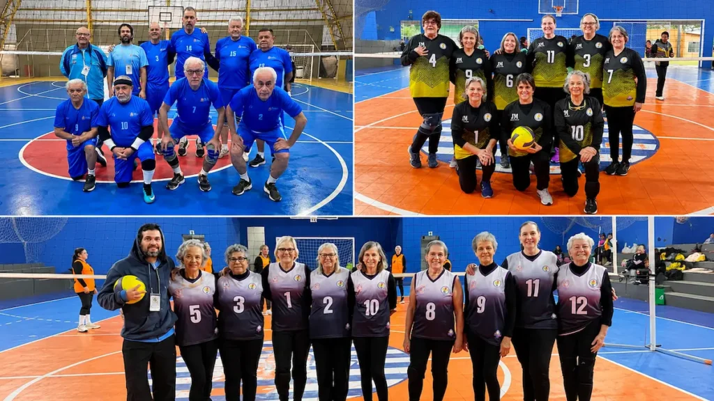 Marília conquista quatro vitórias em cinco jogos na etapa da Super Liga Melhor Idade de Voleibol Adaptado, em Assis.