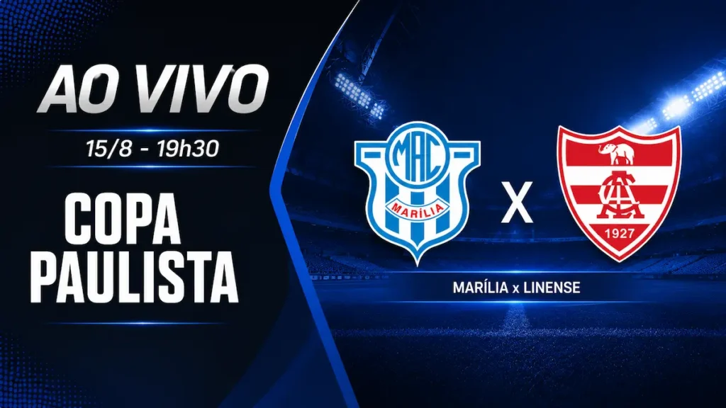 Marília x Linense: veja onde assistir, horário, escalações, arbitragem e situação do MAC na Copa Paulista.