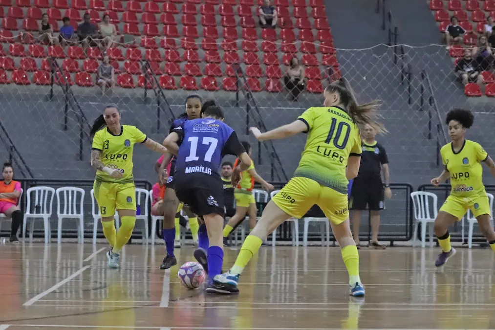 Futsal Feminino Marília goleia Araraquara por 6 a 0, chega à segunda vitória seguida e assume a liderança da Liga Paulista.