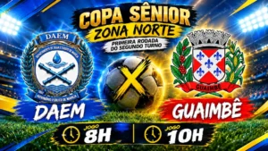 Copa Sênior da Zona Norte volta neste domingo (13) com Resenha x Inter e DAEM x Guaimbê. Três equipes têm seis pontos na briga pela final.