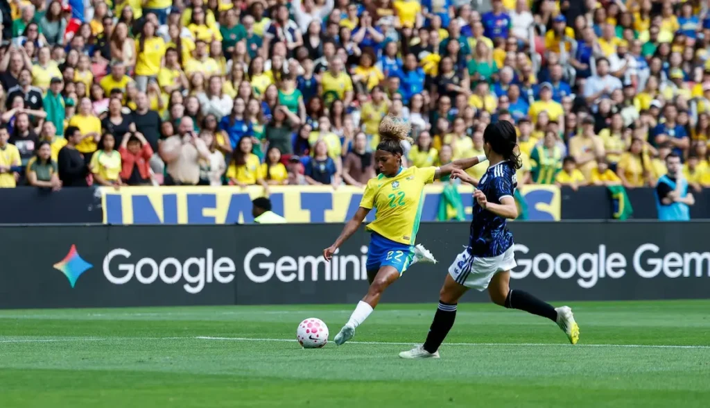 Brasil vence a Argentina por 3 a 1 no Beira-Rio, com gols de Luany, Geyse e Angelina, em amistoso preparatório para a Copa do Mundo Feminina de 2027.